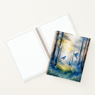 Wald Blaurachen Skizzenwald Notizbuch