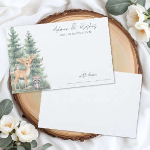 Wald Boho Baby Shower Beratungskarte