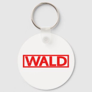 Wald Briefmarke Schlüsselanhänger