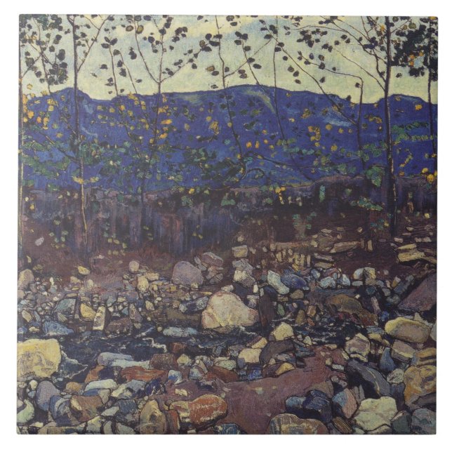 Wald Brook bei Leissigen, Schweiz (Landschaft) Fliese (Vorderseite)