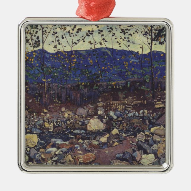 Wald Brook bei Leissigen, Schweiz (Landschaft) Ornament Aus Metall (Vorne)