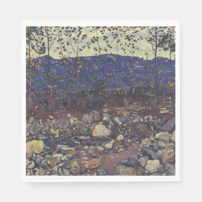 Wald Brook bei Leissigen, Schweiz (Landschaft) Serviette (Vorderseite)