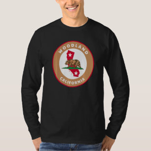 Wald California Ca Flag und Bären Abzeichen Souven T-Shirt
