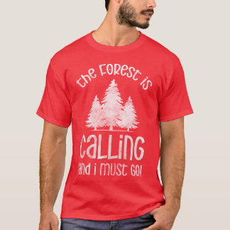 Wald-Camping-Tiere vintage T-Shirt
