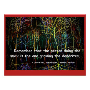 Wald der Dendriten Poster
