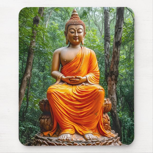 Wald der Ruhe: Das Heiligtum des Buddha Mousepad (Vorne)