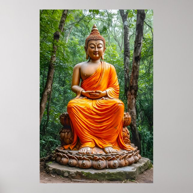Wald der Ruhe: Das Heiligtum des Buddha Poster (Vorne)