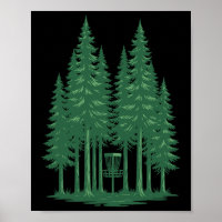 Wald-Disc-Golf-Szene Für Disc 