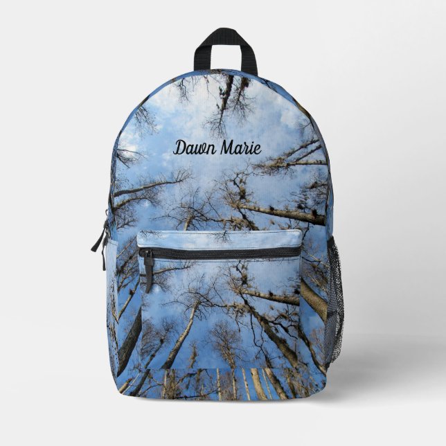 Wald durch die Personalisierten Bäume Bedruckter Rucksack (Vorderseite)