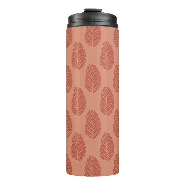 Wald Echo Clay Orange Terrakotta Thermosbecher (Vorderseite)