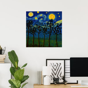 Wald Echos der Unendlichkeit - Eine Waldlandschaft Poster