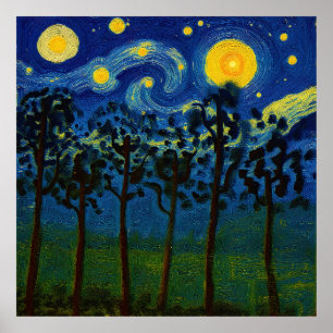 Wald Echos der Unendlichkeit - Eine Waldlandschaft Poster