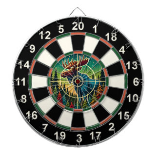 Wald Elch in Crosshairs Art Dartscheibe