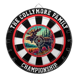 Wald Elch in Crosshairs Design Dartscheibe