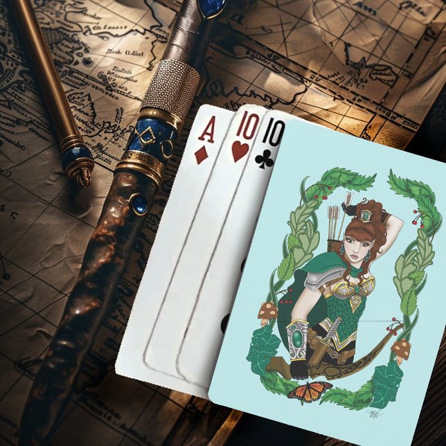Wald Elf Fantasy Spielkarten (Von Creator hochgeladen)