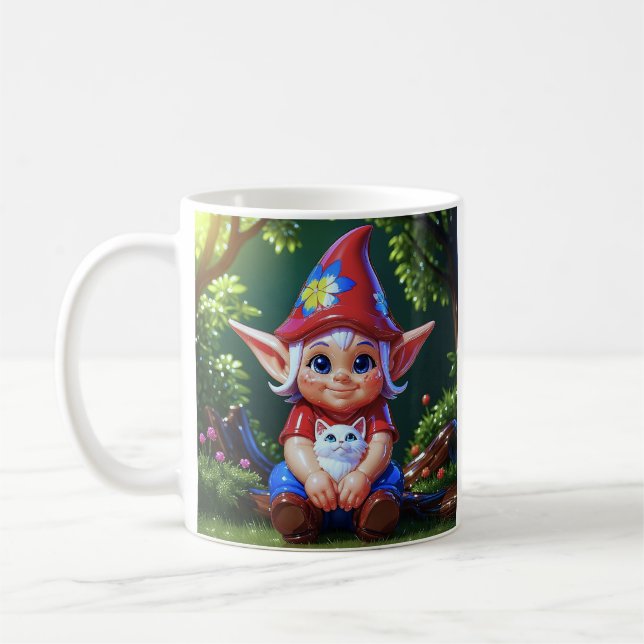 Wald-Elfen-Katze  Kaffeetasse (Links)