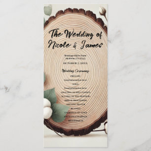 Wald-Eukalyptus-Baumwolle Rustikales Programm