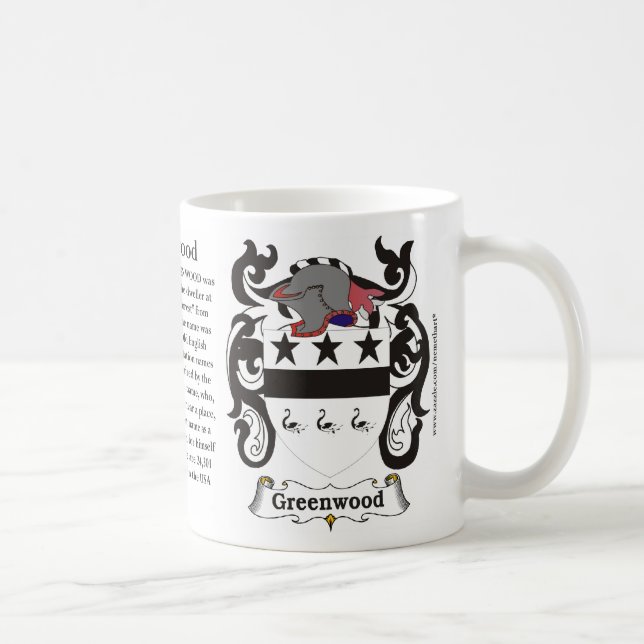 Wald-Familien-Wappen Tasse (Rechts)