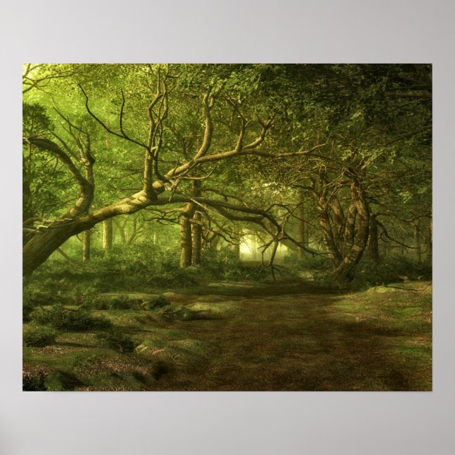 Wald-Fantasie Poster (Vorne)