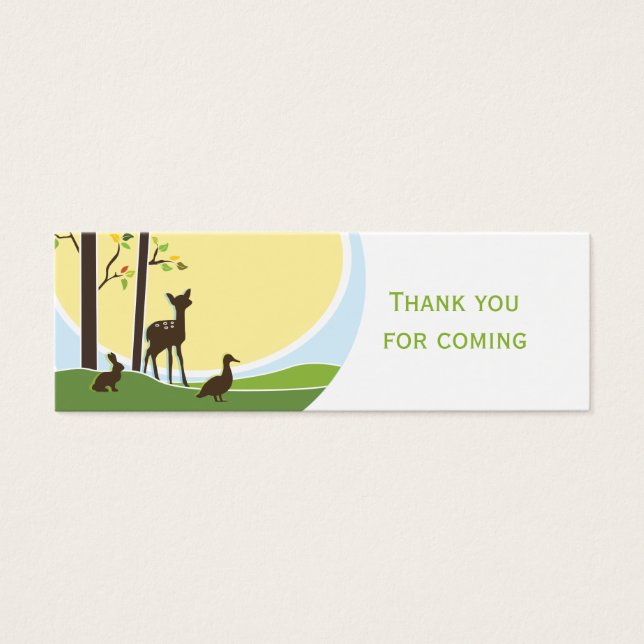 Wald Favor Tag (Vorderseite)