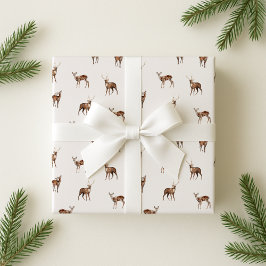 Wald, festlicher Hirsch Geschenkpapier