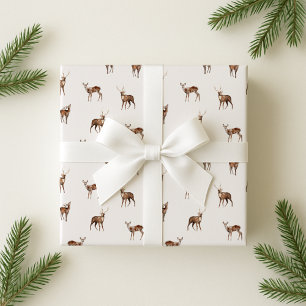 Wald, festlicher Hirsch Geschenkpapier