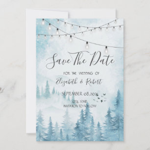 Wald, Forst, Kiefern Bäume Lichter Termin merken Save The Date