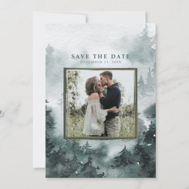 Wald | Foto Save The Date (Vorderseite)