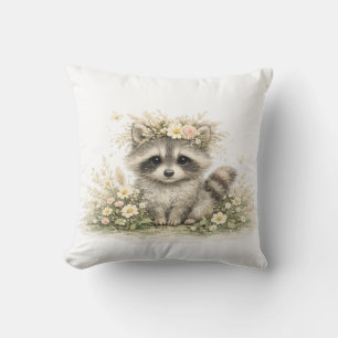 Wald Freund Waschbär Kissen