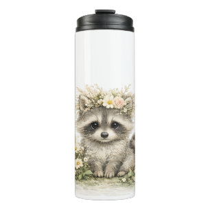 Wald Freund Waschbär Thermosbecher
