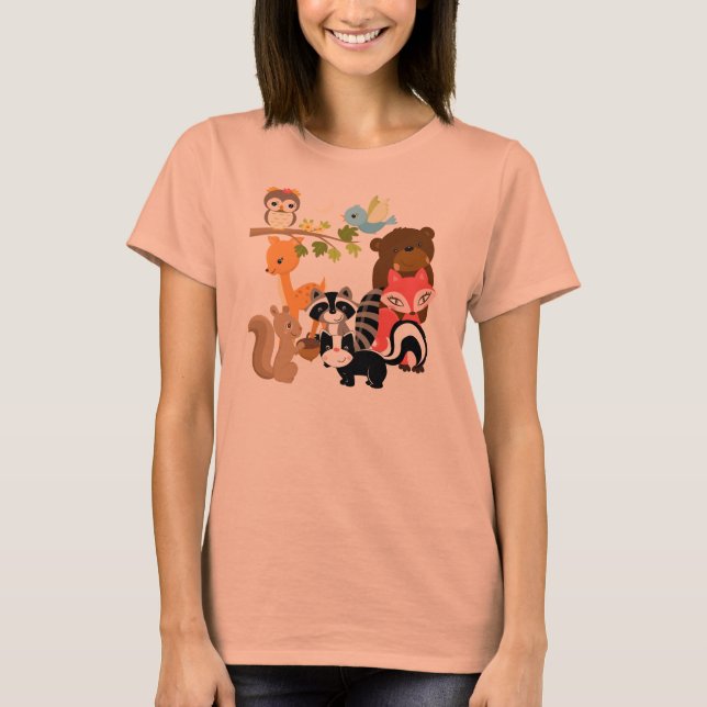 Wald Freunde T-Shirt (Vorderseite)