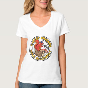 Wald Freunde Wilde Entdeckung Natur Kunst T-Shirt