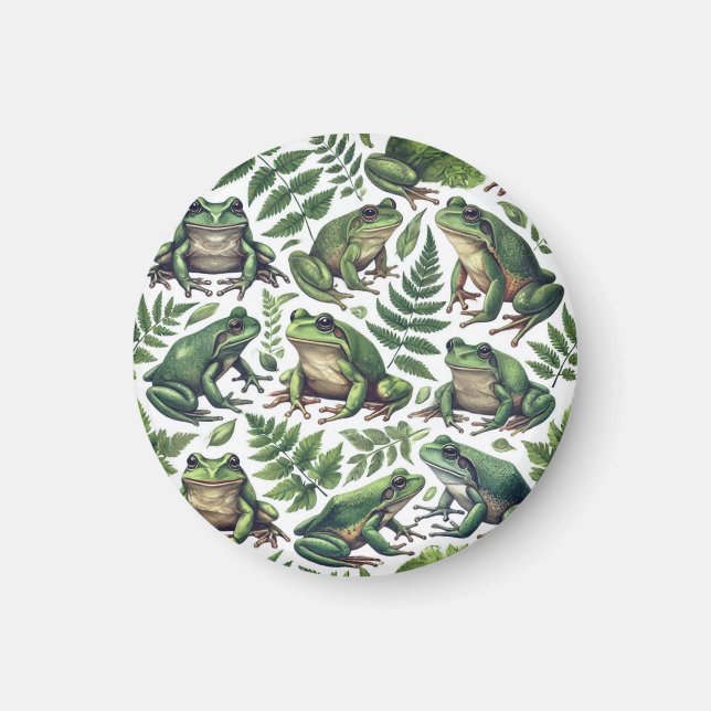 Wald Frösche Tasse Magnet (Vorne)