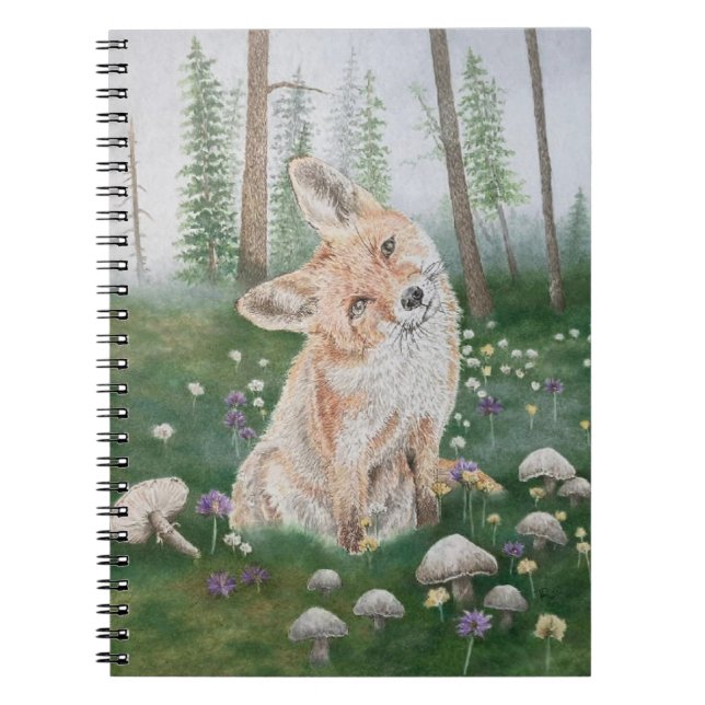 Wald Fuchs Notizblock (Vorderseite)