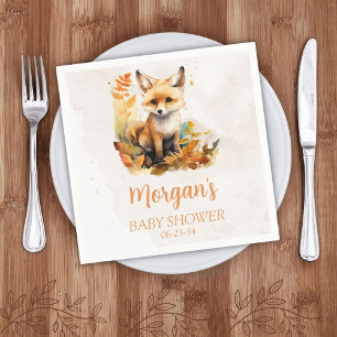 Wald Fuchs Süße Babyparty Serviette