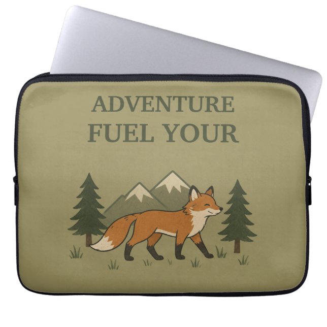 Wald-Fuchs-Tech-Hülle Laptopschutzhülle (Vorderseite)