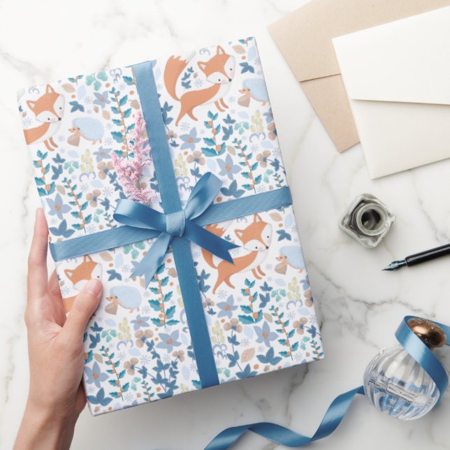 Wald Fuchs Winter Geschenkpapier (Schenken)