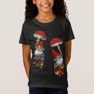 Wald Gnomes Hippie Mushrooms Natur Fungi Psyche T-Shirt