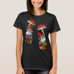 Wald Gnomes Hippie Mushrooms Natur Fungi Psyche T-Shirt