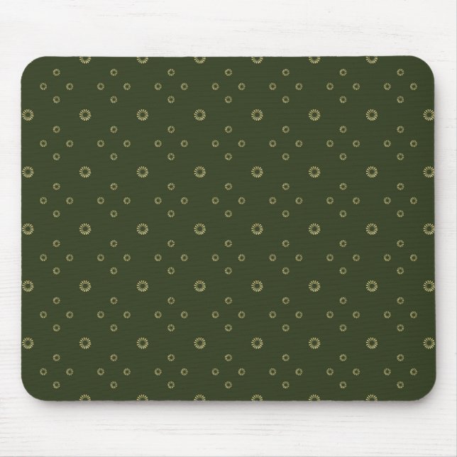 Wald | Goldene Zinnien-Sonne Mousepad (Vorne)