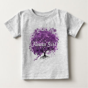Wald-Herz-Blatt-Baum-Hochzeit Baby T-shirt