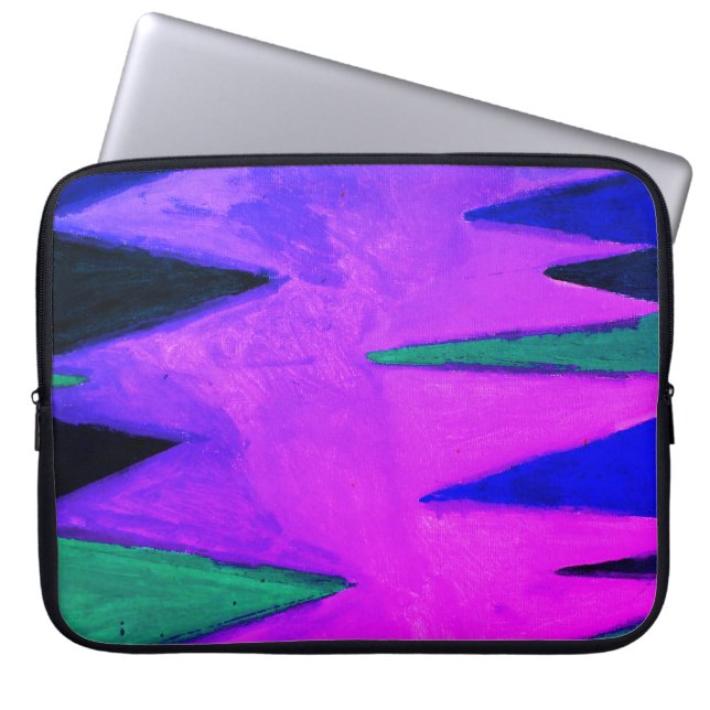 Wald im Abend Laptopschutzhülle (Vorderseite)