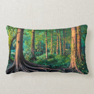Wald im Sommer Lendenkissen