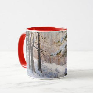 Wald im Winter, Kunstmalerei, Tasse