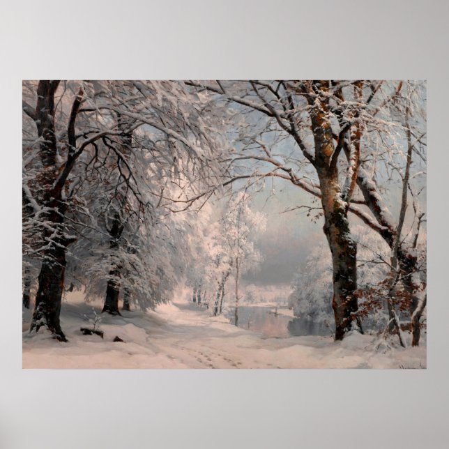 Wald im Winter Poster (Vorne)