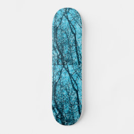 Wald in Azurblau Skateboard