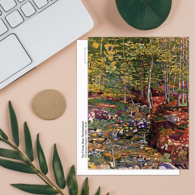 Wald in der Nähe von Reichenbach Hodler Postkarte (Von Creator hochgeladen)