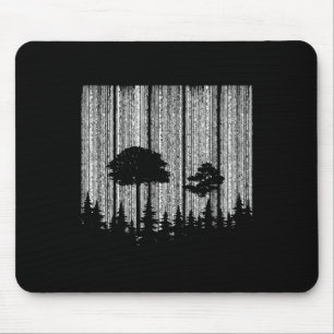 Wald in Streifen Wald Umweltschutz Mousepad