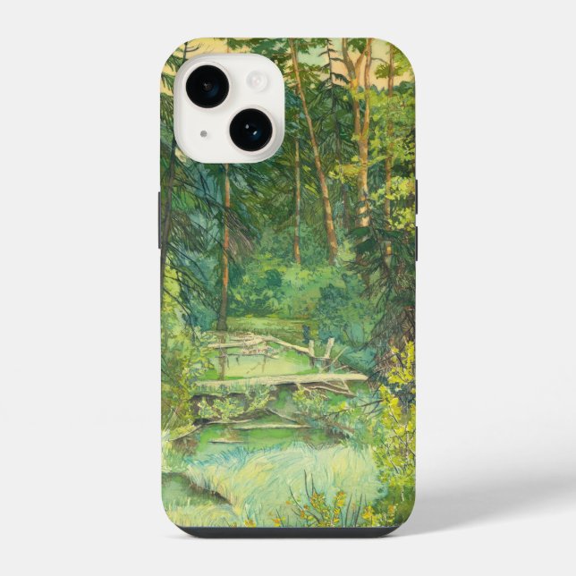 Wald iPhone 14 Hülle (Rückseite)