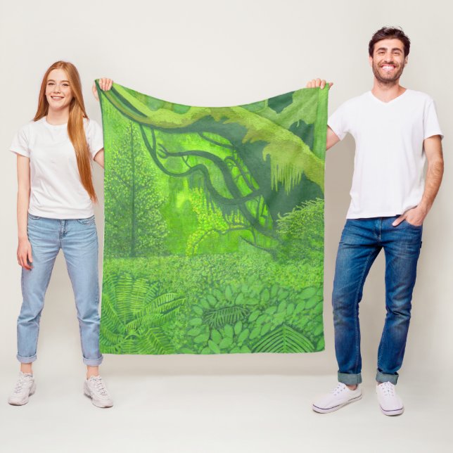 Wald Jungle Green Fleecedecke (Beispiel)